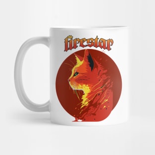 Firestar's Legacy: A Warrior Cat's Journey through Flames Mug